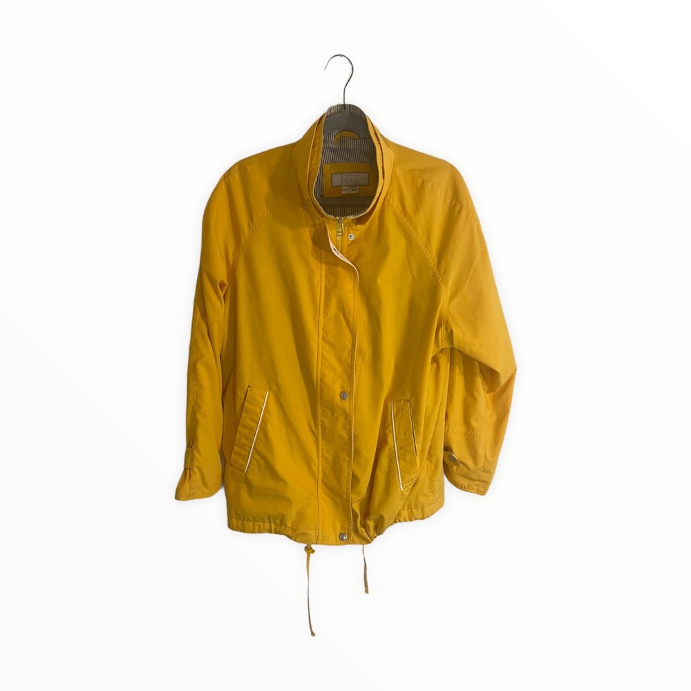 Yellow IZZI outerwear windbreaker jacket size Medium